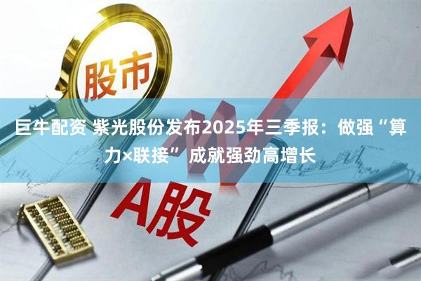 巨牛配资 紫光股份发布2025年三季报：做强“算力×联接” 成就强劲高增长