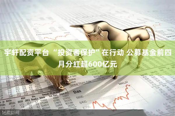 宇轩配资平台 “投资者保护”在行动 公募基金前四月分红超600亿元